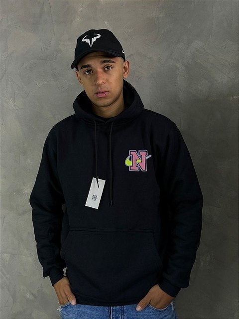 Moletom Canguru Nike Anjo Preta