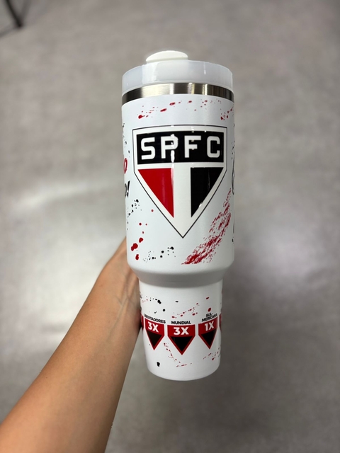 COPO TERMICO SAO PAULO ESCUDO BRANCO CANUDO