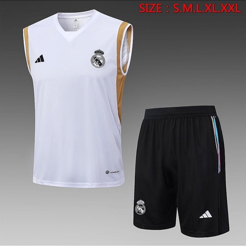 Conjunto Regata Real Madri Branco 2024