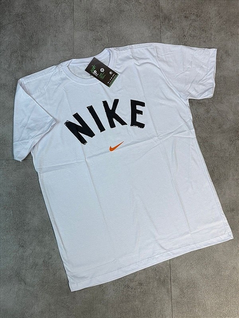 CAMISA NIKE BASIC ORANGE BRANCA