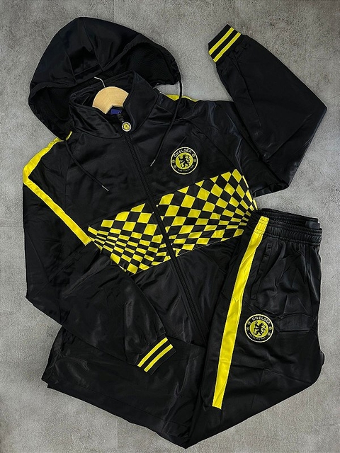 Agasalho Chelsea Preto Lançamento Unissex 24/25.