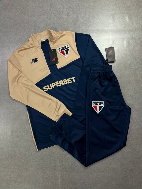 Conjunto de treino São Paulo Azul Marinho 2025
