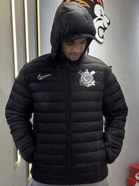 JAQUETA BOBOJACO CORINTHIANS PRETO-BRANCO 2025