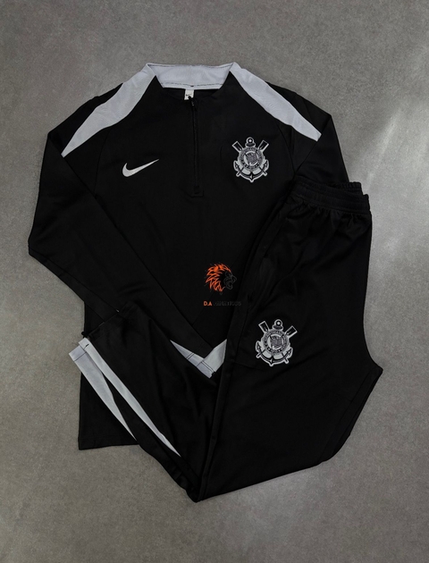 CONJUNTO DE TREINO CORINTHIANS PRETO 2025