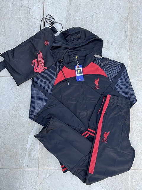 Agasalho Liverpool Preto e Vermelho 2023