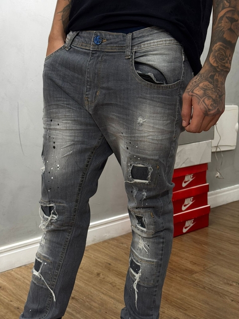 CALÇA JEANS CITY DENIM CINZA ESCURA