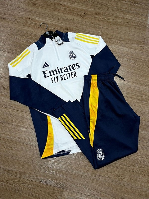 CONJUNTO DE TREINO REAL MADRID 2025 BRANCO