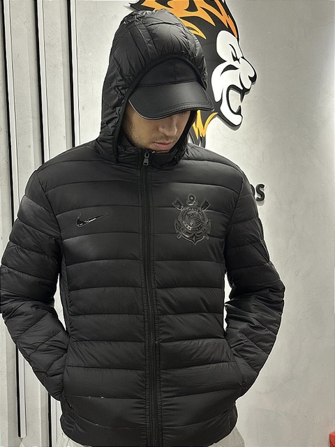 JAQUETA BOBOJACO CORINTHIANS PRETO BRILHANTE 24/25