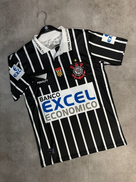 CAMISA RETRO CORINTHIANS EXCEL LISTRADA