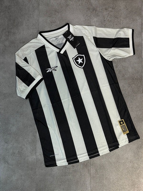 Camisa Botafogo I 24/25 s/n° Torcedor Reebok Masculina - Off White+Preto