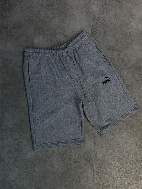 BERMUDA MOLETOM PUMA CINZA
