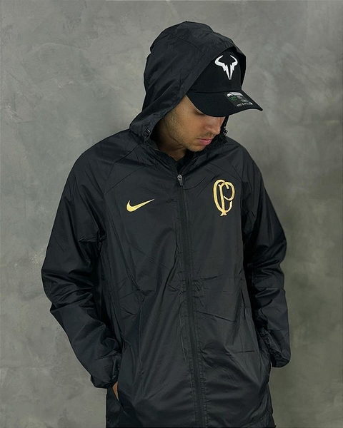 Jaqueta Corta Vento Corinthians Preta CP