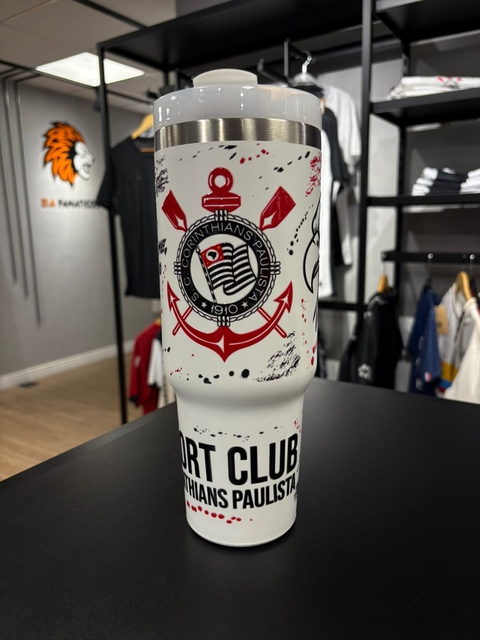 COPO TERMICO CORINTHIANS BRANCO AGUIA CANUDO