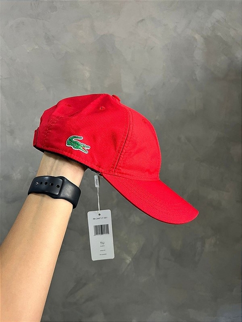 Bone Lacoste sport Vermelho