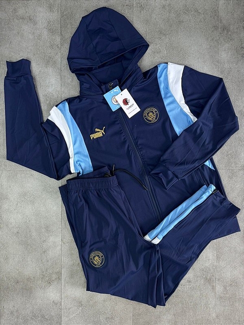 Conjunto treino manchester city azul marinho 2024/25