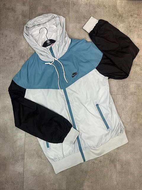 Jaqueta Corta Vento Azul marinho / Cinza