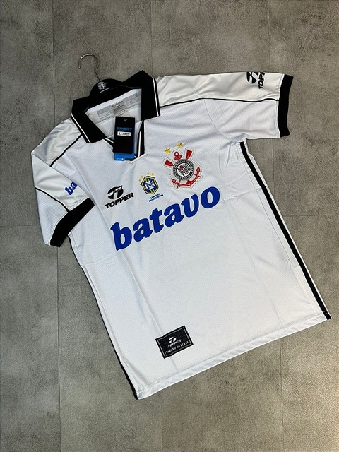 CAMISA CORINTHIANS LISTRADA BATAVO BRANCA