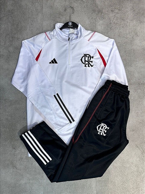 Conjunto Treino Flamengo Branco 2025