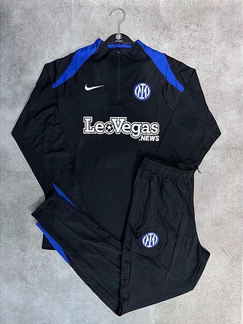 Conjunto Treino Inter de Milan Preto 2025