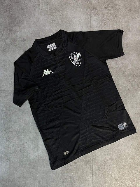 Camisa Vasco III 24/25 s/n° Kombat Jogador Kappa Masculina - Preto