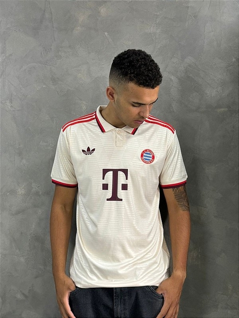 Camisa Polo Bayer de Munique III 24/25 adidas Masculina Torcedor