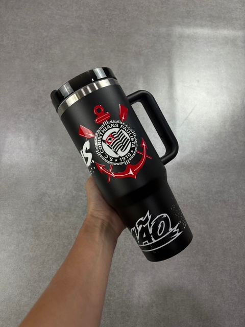 COPO TERMICO CORINTHIANS PRETO TIMÃO CANUDO