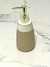 DISPENSER DE JABÓN BEIGE/BLANCO RAYAS - CERÁMICA - comprar online