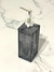 DISPENSER VIDRIO RECTANGULAR CON PUNTOS