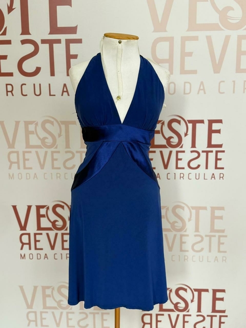 Vestido azul-royal