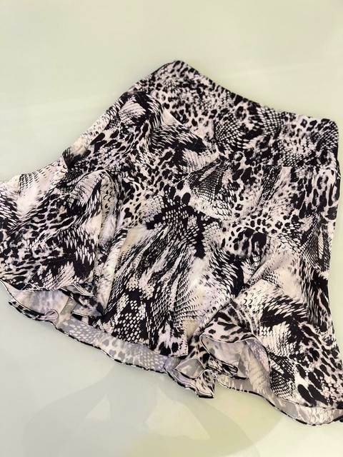 Saia com estampa animal print