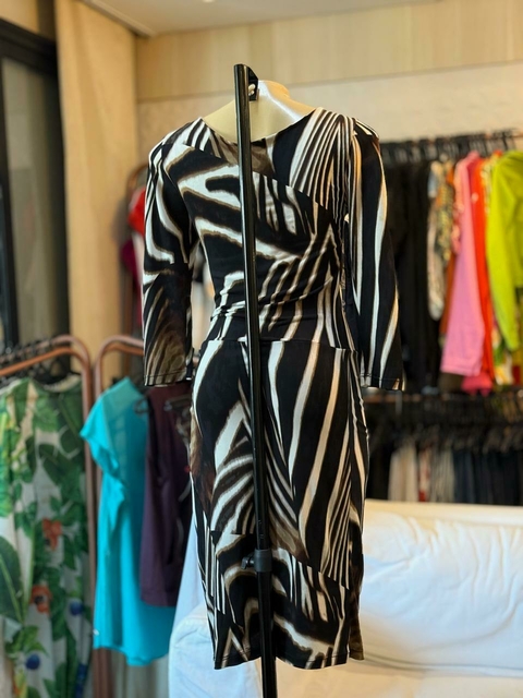 Vestido de estampa zebra