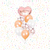 SET DE GLOBLOS ROSA GOLD x 9 u.