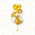 SET DE GLOBLOS DORADO Y BLANCO x 9 u.