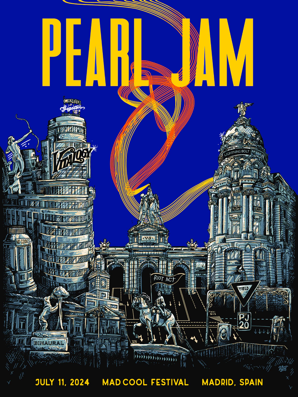 Poster Oficial Pearl Jam MadCool Festival