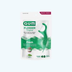 Gum Flosser Fio Dental Com Haste Original 40Un