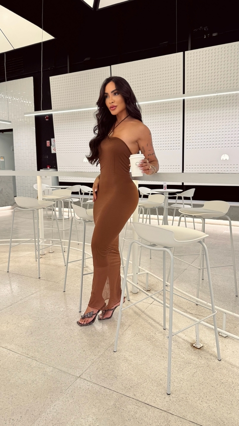 Vestido Marrom Sereno - comprar online