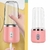 LICUADORA ELÉCTRICA INALÁMBRICA RECARGABLE USB ROSA - tienda online