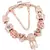 Charm Bracelet Rose Gold com Pingente Coração e Chave – Pulseira Fina com Beads e Detalhes Elegantes - loja online