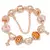 Charm Bracelet Rose Gold com Pingente Coração e Chave – Pulseira Fina com Beads e Detalhes Elegantes - comprar online