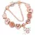 Charm Bracelet Rose Gold com Pingente Coração e Chave – Pulseira Fina com Beads e Detalhes Elegantes na internet