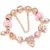 Charm Bracelet Rose Gold com Pingente Coração e Chave – Pulseira Fina com Beads e Detalhes Elegantes - loja online