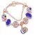 Charm Bracelet Rose Gold com Pingente Coração e Chave – Pulseira Fina com Beads e Detalhes Elegantes na internet