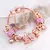 Charm Bracelet Rose Gold com Pingente Coração e Chave – Pulseira Fina com Beads e Detalhes Elegantes - loja online