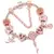 Charm Bracelet Rose Gold com Pingente Coração e Chave – Pulseira Fina com Beads e Detalhes Elegantes - loja online