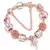 Charm Bracelet Rose Gold com Pingente Coração e Chave – Pulseira Fina com Beads e Detalhes Elegantes