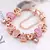Charm Bracelet Rose Gold com Pingente Coração e Chave – Pulseira Fina com Beads e Detalhes Elegantes