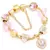 Charm Bracelet Rose Gold com Pingente Coração e Chave – Pulseira Fina com Beads e Detalhes Elegantes - Explorando Variedades
