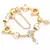 Charm Bracelet Rose Gold com Pingente Coração e Chave – Pulseira Fina com Beads e Detalhes Elegantes - loja online