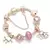 Charm Bracelet Rose Gold com Pingente Coração e Chave – Pulseira Fina com Beads e Detalhes Elegantes - loja online