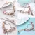 Charm Bracelet Rose Gold com Pingente Coração e Chave – Pulseira Fina com Beads e Detalhes Elegantes - comprar online